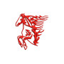 Flaming Horse Machine Embroidery
