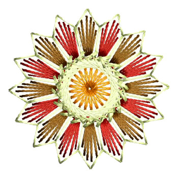 Flat Embroidery Flower Applique 26162