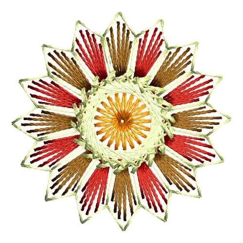 Flat Embroidery Flower Applique 26162