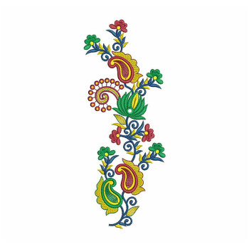 Floral Applique Embroidery Design