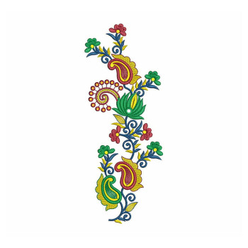 Floral Applique Embroidery Design