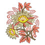 Floral Applique Embroidery Design