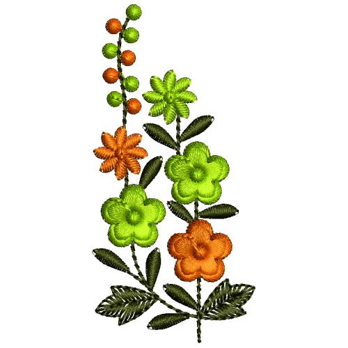  Floral Branch Applique Embroidery Design 26173