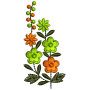  Floral Branch Applique Embroidery Design 26173
