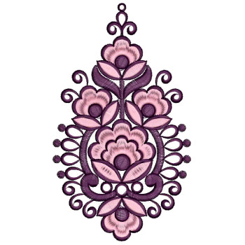 Floral Machine Embroidery Design 25739