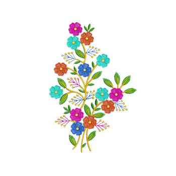 Floral Mexico Art Embroidery