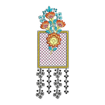 Floral Medallion Embroidery Patch