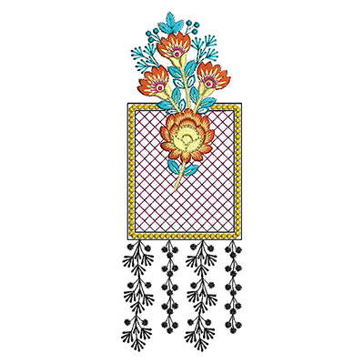 Floral Medallion Embroidery Patch