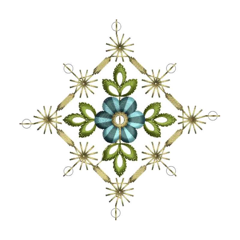 Floral Motifs For Embroidery