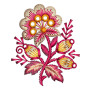 Floral nature Embroidery Design