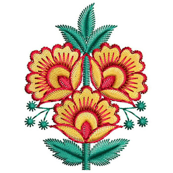 Flourish Embroidery Applique