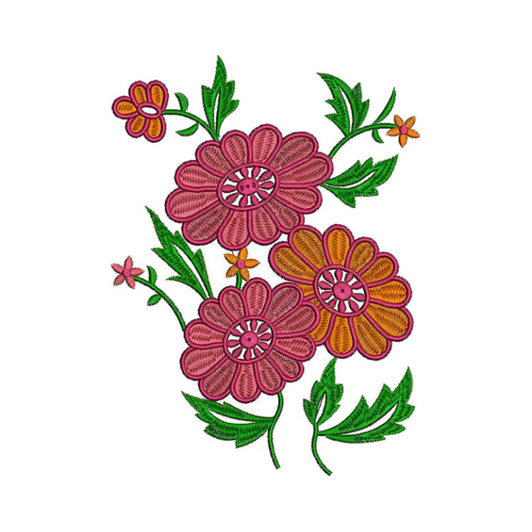 Flower Applique Wall Art Design