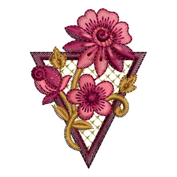 Flower Butta Embroidery Design