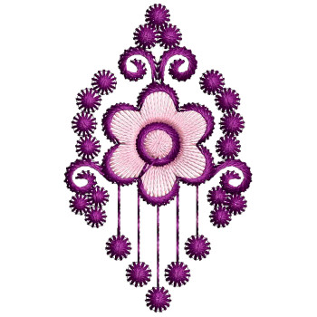 Flower Butta Embroidery Design