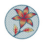 Flower Circle Embroidery Design