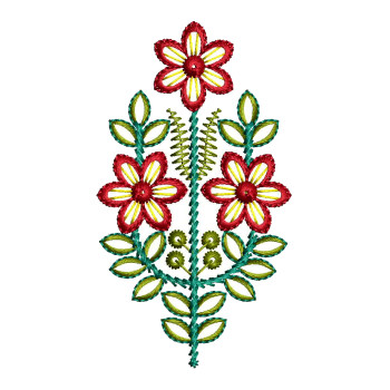 Flower Embroidery Design For Blouse
