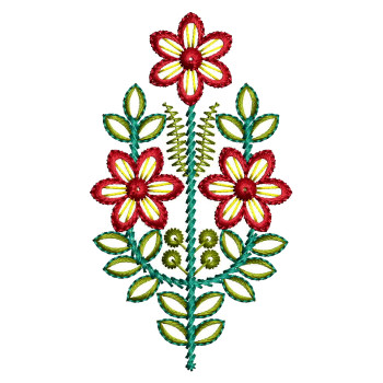 Flower Embroidery Design For Blouse
