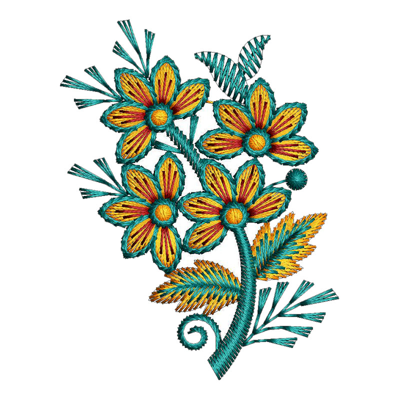 Flower Embroidery Design Simple