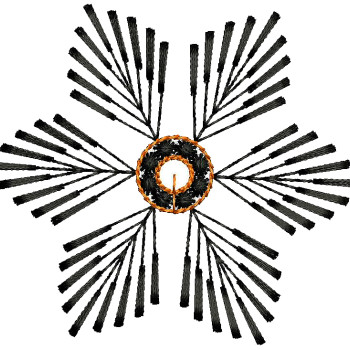 Flower Embroidery Design For Sarees 26202