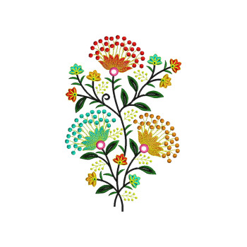 Flower Embroidery For Maxi Dresses