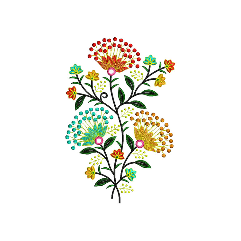 Flower Embroidery For Maxi Dresses