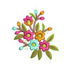 Flower Embroidery For Table Corner