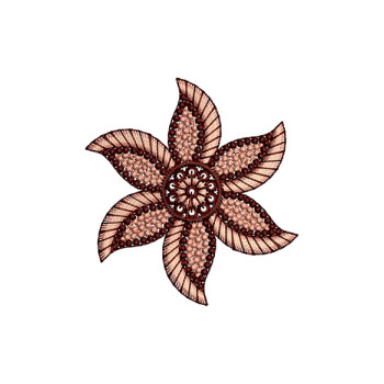Flower Embroidery Patch For Tee