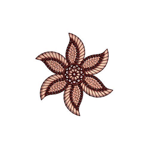 Flower Embroidery Patch For Tee