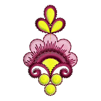 Flower Embroidery Patch Pattern
