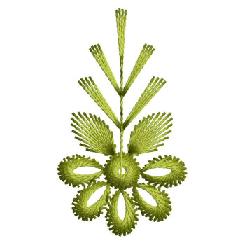 Flower Handkerchief Embroidery Design