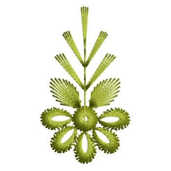 Flower Handkerchief Embroidery Design