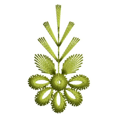 Flower Handkerchief Embroidery Design