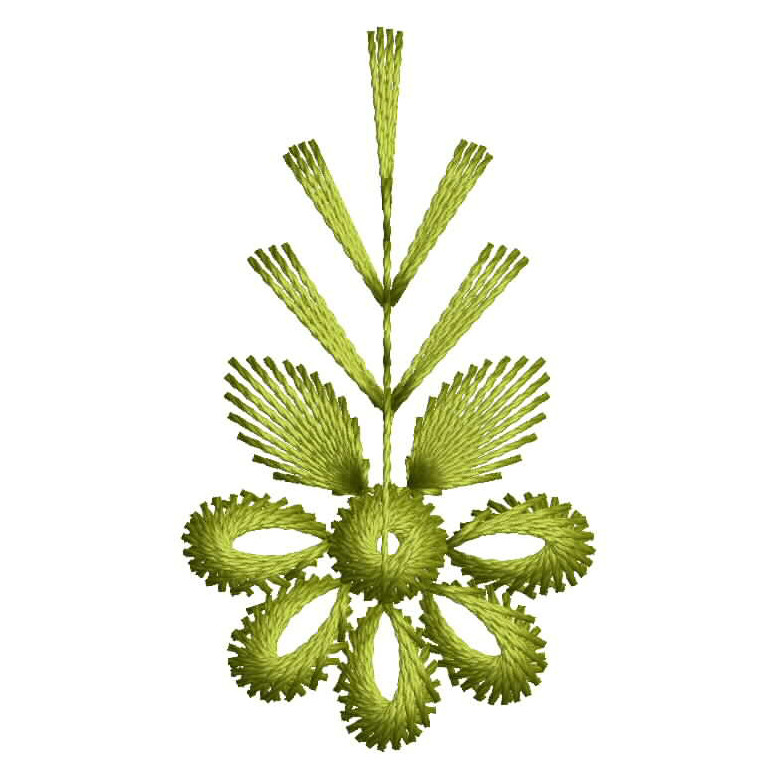 Flower Handkerchief Embroidery Design