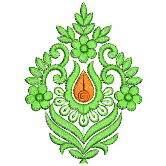 Flower Machine Embroidery Design 25565