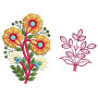 Flower Plant Embroidery Design