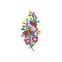 Flower Vine Embroidery Design