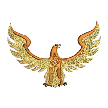 Flying Eagle Embroidery Design
