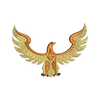 Flying Eagle Embroidery Design