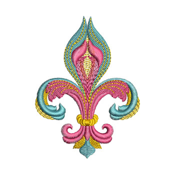 Fleur De Lis Embroidery Design