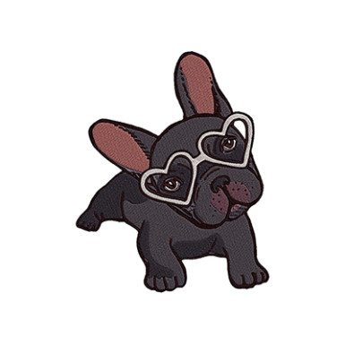 French Bulldog Embroidery Design