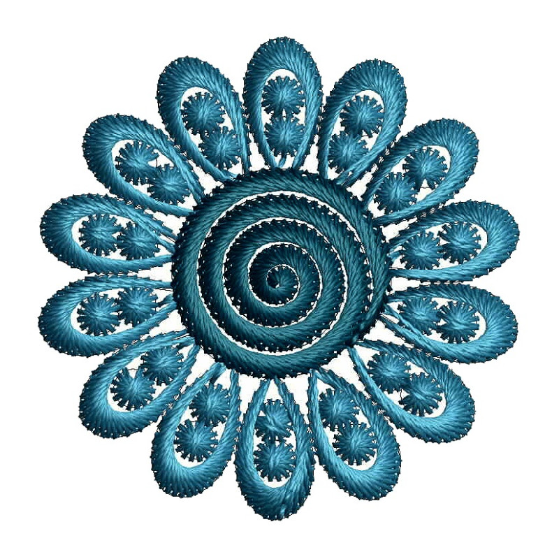 French Style Small Flower Applique Embroidery 25058