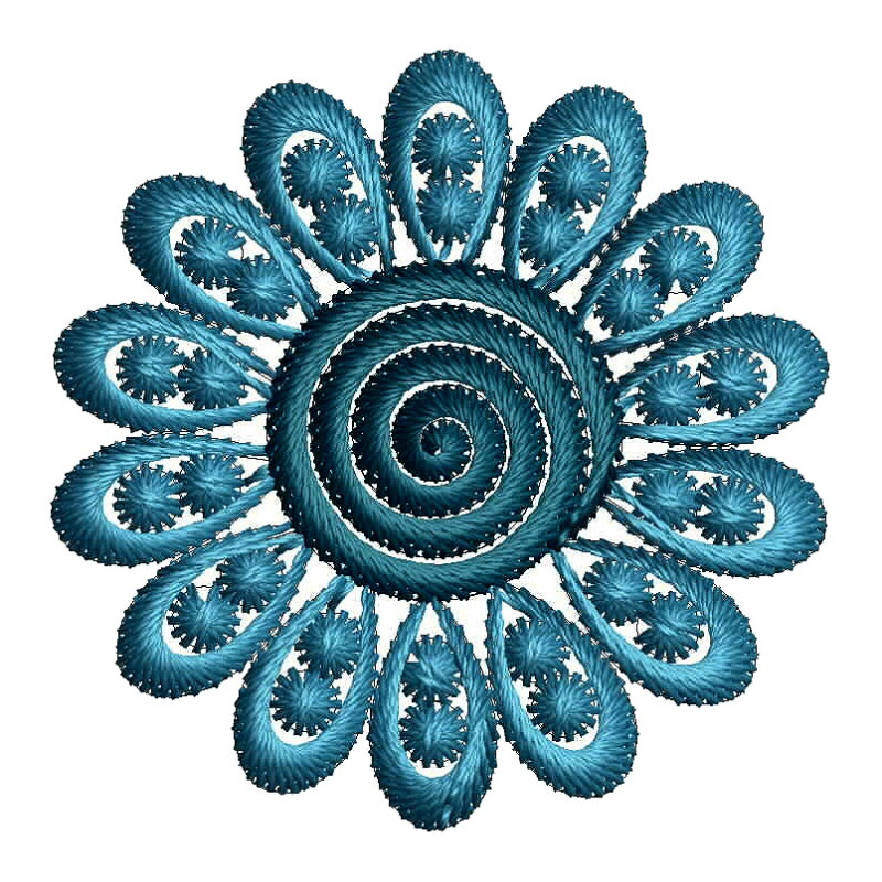 French Style Small Flower Applique Embroidery 25058