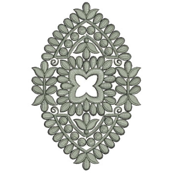 Frock Applique Embroidery Design 25304