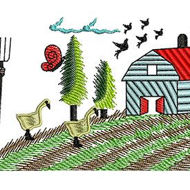 Farmhouse Embroidery Design