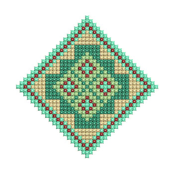 Geometric Cross Stitch Embroidery
