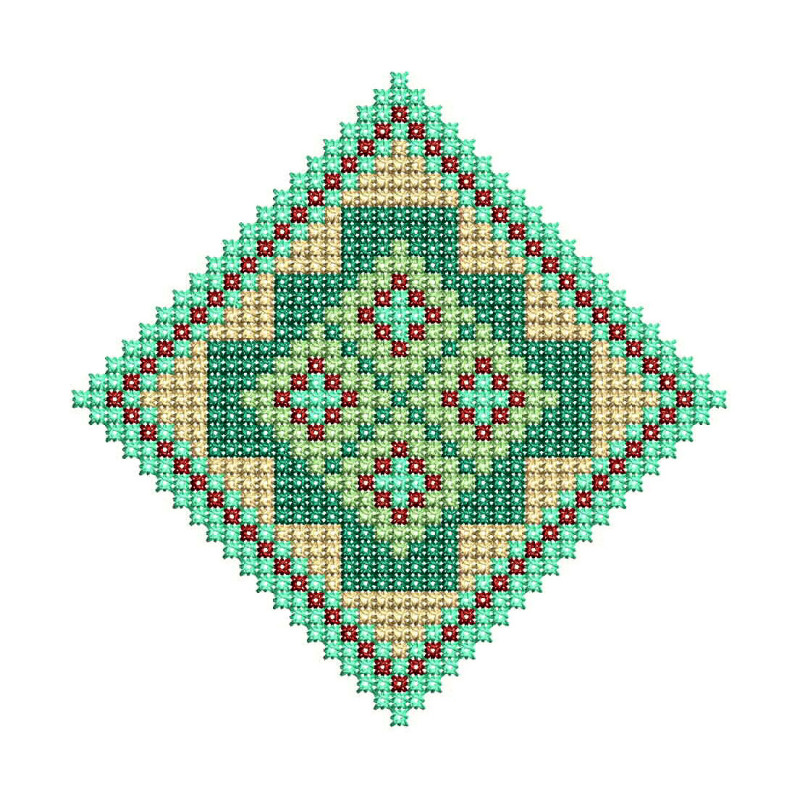 Geometric Cross Stitch Embroidery