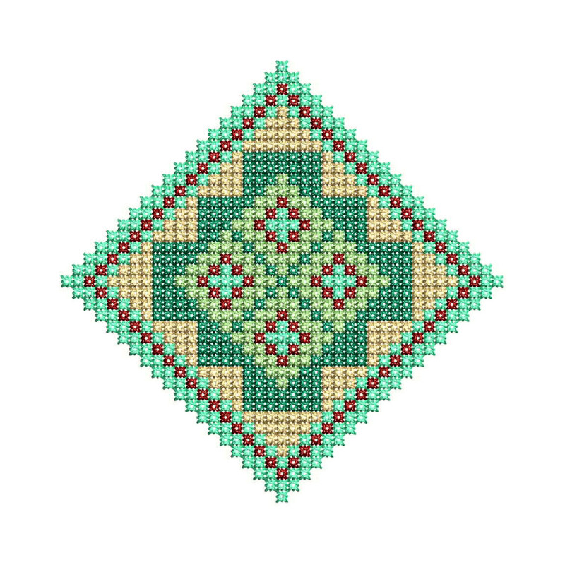 Geometric Cross Stitch Embroidery