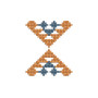 Geometric Cross Stitch Embroidery Patch
