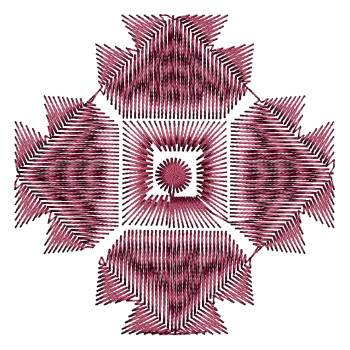 Geometric Design Pattern For Embroidery