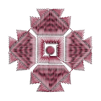 Geometric Design Pattern For Embroidery